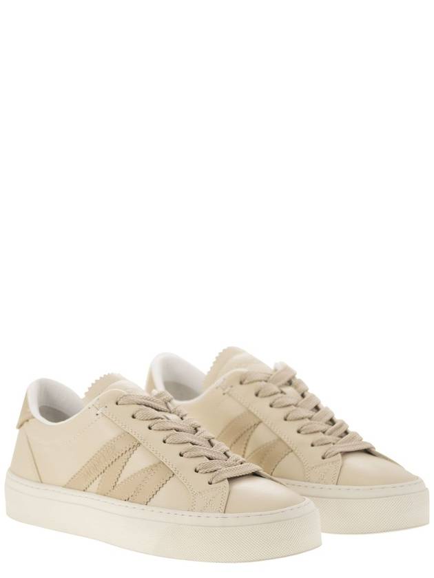 Monaco M Low-Top Sneakers Beige - MONCLER - BALAAN 5