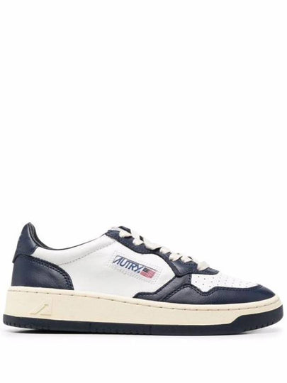 Medalist Goatskin Low Top Sneakers White Navy - AUTRY - BALAAN 2