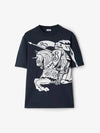 EKD Print Cotton Short Sleeve T-Shirt Navy - BURBERRY - BALAAN 2