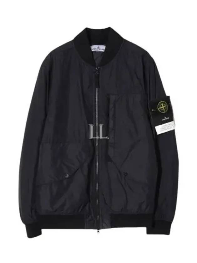 Garment Dyed Crinkle Reps Jacket Black - STONE ISLAND - BALAAN 2