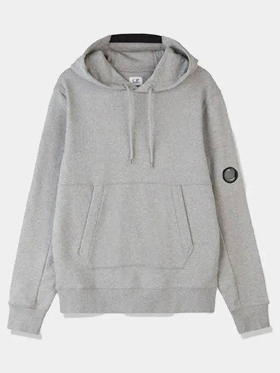 Men's Diagonal Raised Fleece Hoodie Grey - CP COMPANY - BALAAN 2