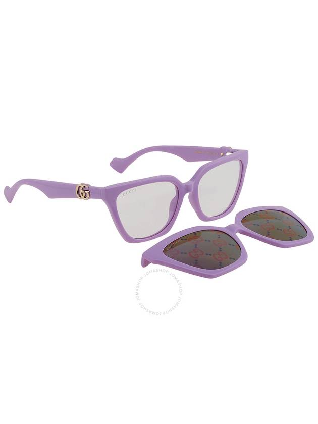 SUNGLASSES GG1542S 002 VIOLET VIOLET TRANSPA - GUCCI - BALAAN 3