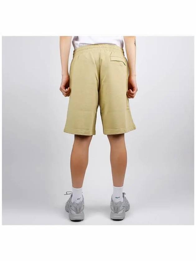 Bold Fox Head Patch Oversized Jog Shorts Mustard Green - MAISON KITSUNE - BALAAN 5