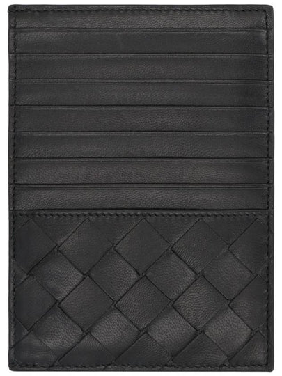 Intrecciato Coin Pocket Leather Card Wallet Black - BOTTEGA VENETA - BALAAN 2