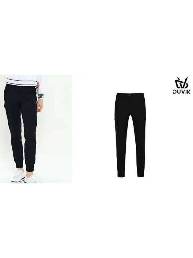 spandex out-pocket semi-jogger pants DD2WPT301BK - DUVIK - BALAAN 6