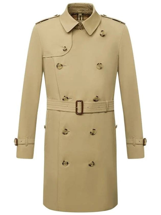 Men's Heritage Chelsea Midi Trench Coat Beige - BURBERRY - BALAAN 2