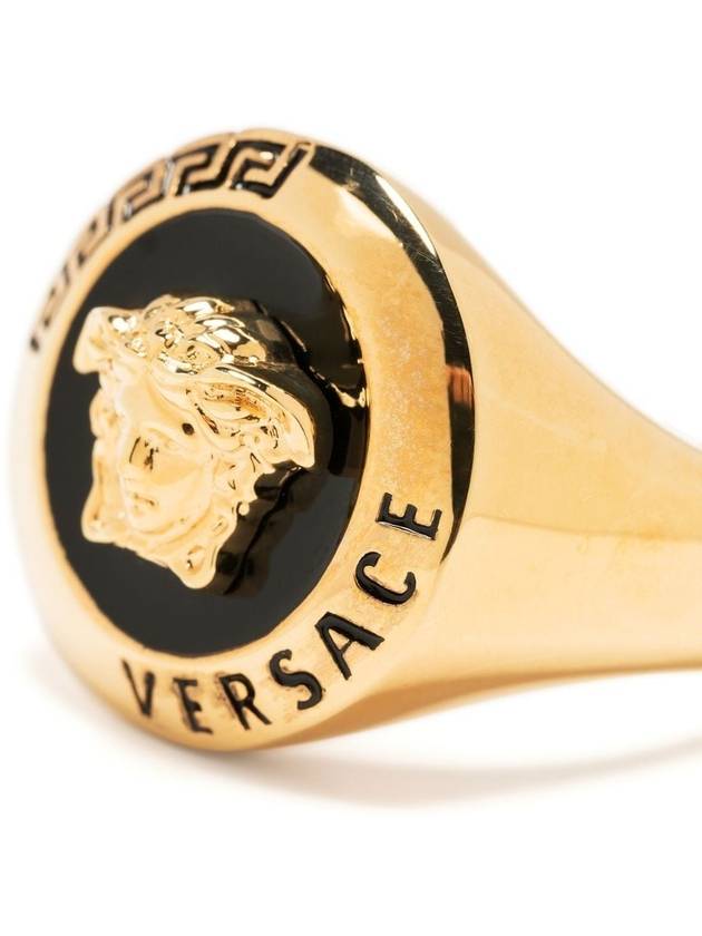 Men's Medusa Logo Ring Gold - VERSACE - BALAAN 4