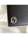 GG Interlocking Two Tone Half Wallet Black - GUCCI - BALAAN 4