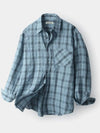 Breed Wrinkle Check Shirt Blue - INDUST - BALAAN 3