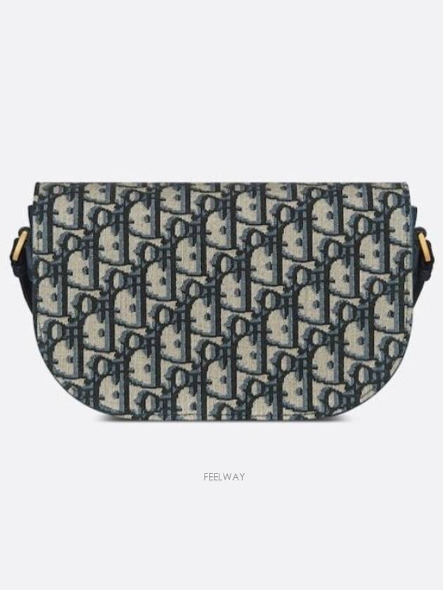 CD Signature Oblique Jacquard Shoulder Bag Blue - DIOR - BALAAN 7