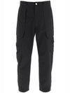 Shadow Project Cotton Nylon Cargo Straight Pants Black - STONE ISLAND - BALAAN 1