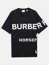 Women's Horseferry Oversized Fit Short Sleeve T-Shirt Black - BURBERRY - BALAAN 2