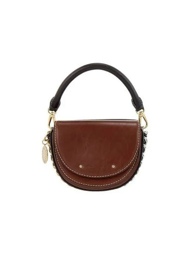 Frayme double flap shoulder bag black - STELLA MCCARTNEY - BALAAN 1