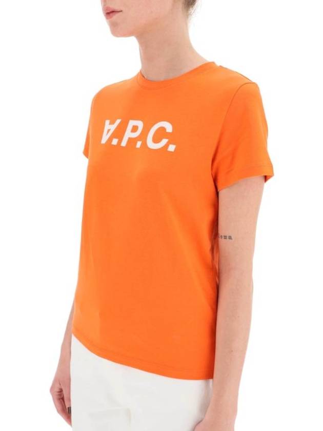 VPC Logo Organic Cotton Short Sleeve T-Shirt Orange - A.P.C. - BALAAN 5