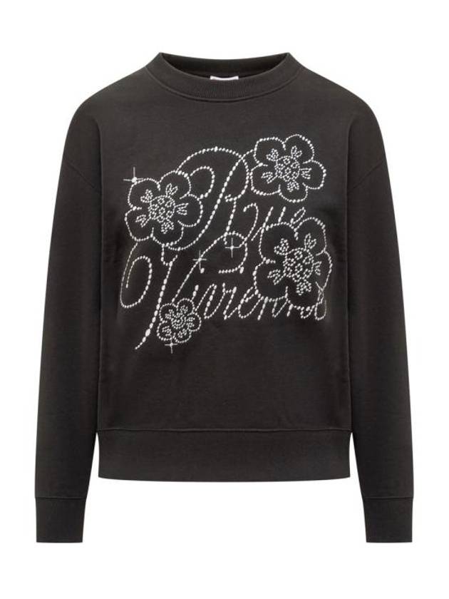 Constellation Embroidered Sweatshirt Black - KENZO - BALAAN 2