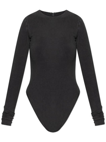 ENTIRE STUDIOS Long Sleeve Bodysuit, Women's, Grey - ENTIRE STUDIOS - BALAAN 1