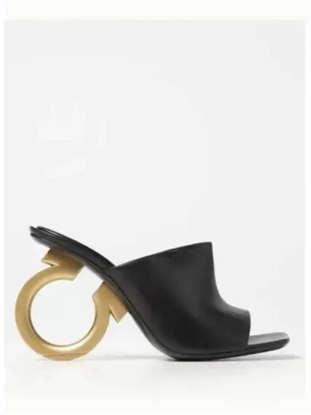 Elina Sandals Heels Black - SALVATORE FERRAGAMO - BALAAN 2