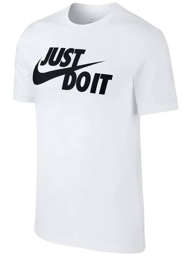 Swoosh Short Sleeve T-Shirt White - NIKE - BALAAN 6