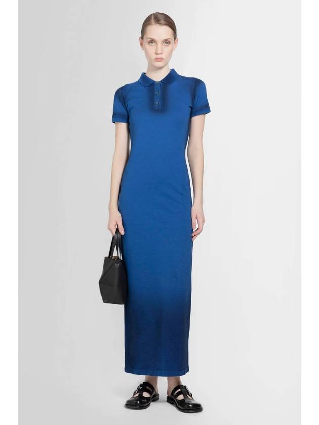 H71 s540y51x26 8823 Women's Dress One Piece Midi Dress Mini Dress Logo Lace WOMAN BLUE DRESSES - LOEWE - BALAAN 1