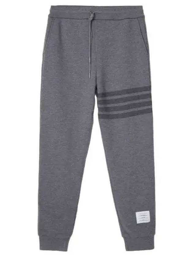 Diagonal loopback wool sweatpants pants men s training - THOM BROWNE - BALAAN 1