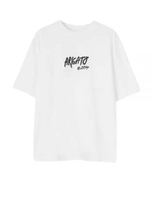 Arigato Tag T-Shirt A1152001 White Short Sleeve - AXEL ARIGATO - BALAAN 1
