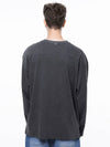 Men s M243TP03CH Pigment Slit Long Sleeve T Shirt Charcoal - CHANCE'S NOI - BALAAN 4