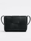 Intrecciato Cassette Small Cross Bag Black - BOTTEGA VENETA - BALAAN 2