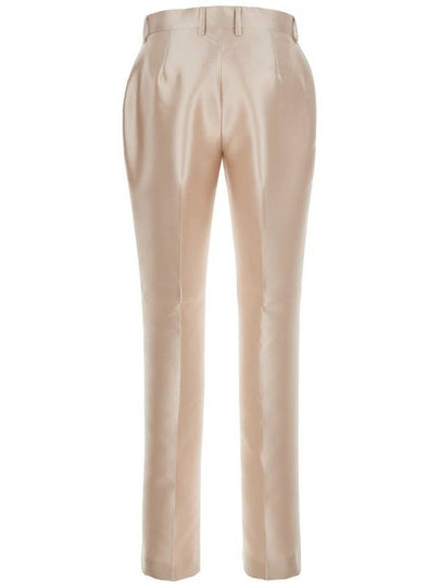 'Mikado' White Pants With Pences On The Front In Cotton Stretch Woman - ALBERTA FERRETTI - BALAAN 2