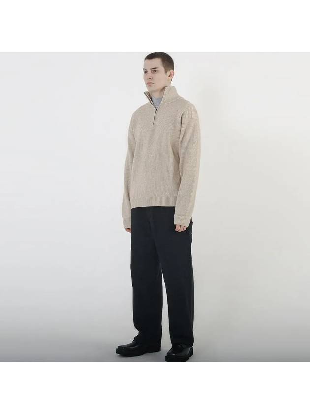 Modal Knit Half Zip up Oatmeal - CHANCE'S NOI - BALAAN 10