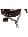 11Th Anniversary Vintage Lock Key Leather Belt Black - DSQUARED2 - BALAAN 4