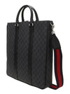 Medium GG Supreme Canvas Brief Case Black - GUCCI - BALAAN 3