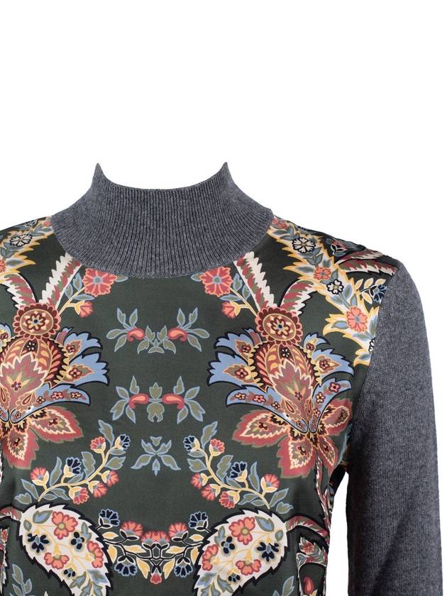 Etro Wool And Cashmere Blend Sweater With Paisley Print - ETRO - BALAAN 3