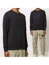 Men's Embroidered Logo Sweatshirt Black - CP COMPANY - BALAAN.