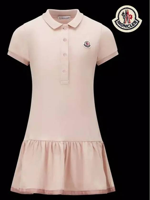 Kids Polo Shirt Dress One Piece Powder Pink 8I00011 8496F 514 8A 10A - MONCLER - BALAAN 2