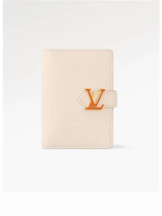 LV Vertical Compact Half Wallet Quartz White - LOUIS VUITTON - BALAAN 2