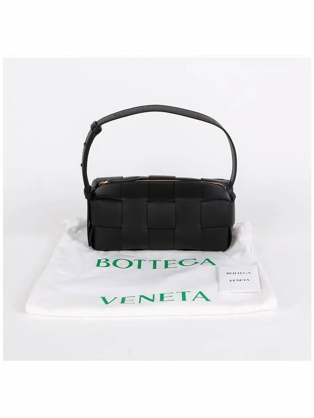 Women's Brick Cassette Small Shoulder Bag Black - BOTTEGA VENETA - BALAAN 7