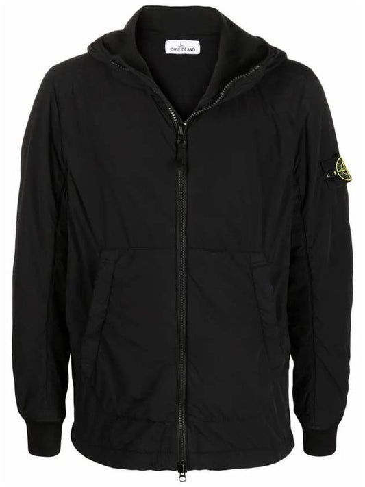 Comfort Tech Composite Polartec Hooded Jacket Black - STONE ISLAND - BALAAN 2