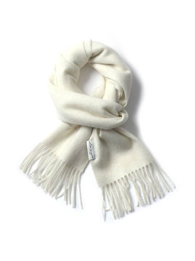 Virgin Wool 100 Muffler Cream - WHITE PROJECT - BALAAN 1