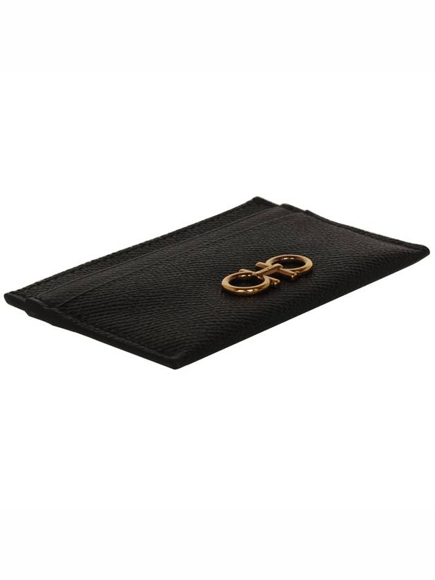 Gancini Card Wallet Black - SALVATORE FERRAGAMO - BALAAN 4