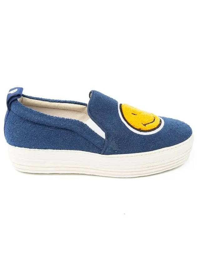 Women s Smile Slip On Sneakers Blue 10053SG - JOSHUA SANDERS - BALAAN 1