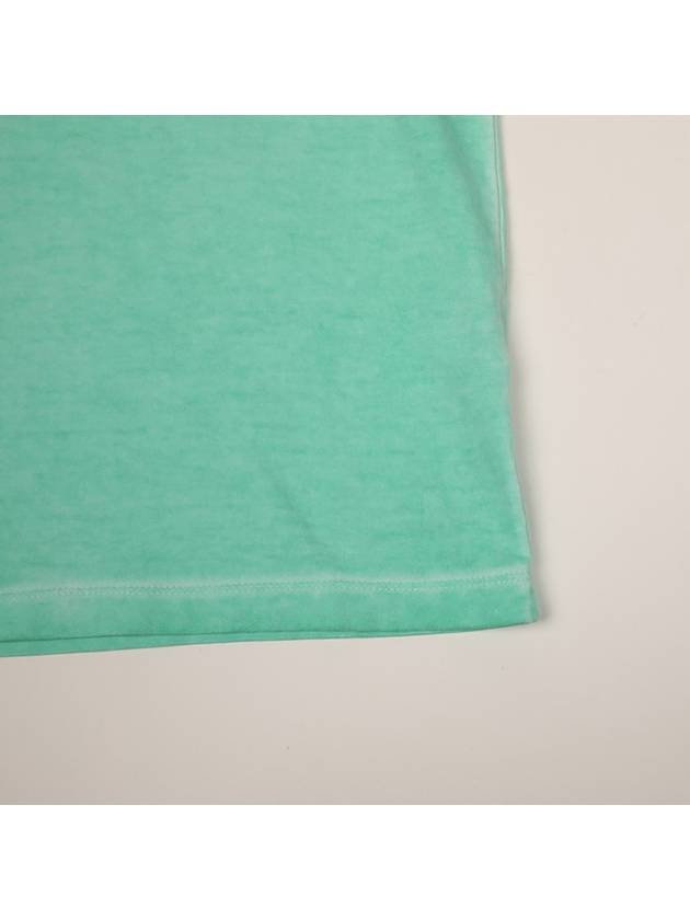 Piece Dyed Short Sleeve T-Shirt Green - CP COMPANY - BALAAN.