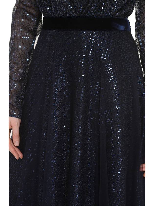 Talbot Runhof Sequined Tulle Skirt - TALBOT RUNHOF - BALAAN 5