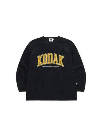 KODAK Apparel Essential Wording Logo Piste Sweatshirt BLACK - KODO - BALAAN 1