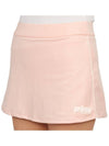 Women's Logo Print A-Line Skirt Baby Pink - SPORTY & RICH - BALAAN 9