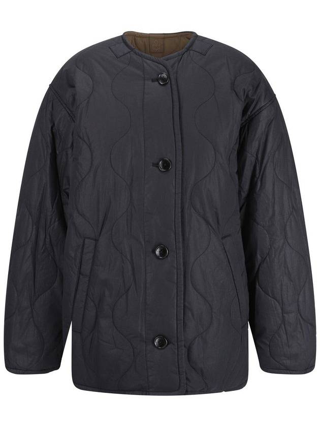 Nesme Reversible Quilted Single Coat Black - ISABEL MARANT - BALAAN 2