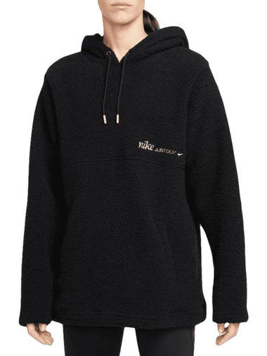 Fleece Hoodie Black - NIKE - BALAAN 1