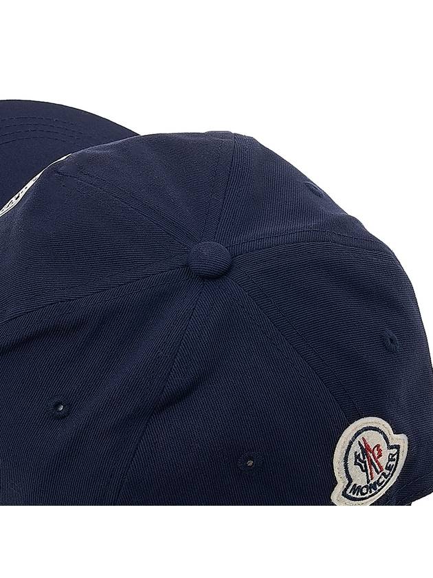 Logo Print Base Ball Cap Navy - MONCLER - BALAAN 9