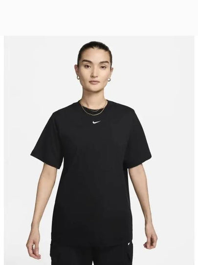 Sportswear Small Swoosh Short Sleeve T-Shirt Black - NIKE - BALAAN 2