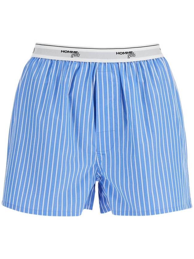 men's boxer 100% cotton blue striped high waist - HOMMEGIRLS - BALAAN 1