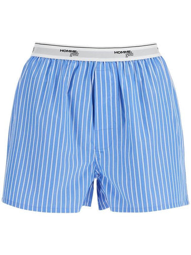 men's boxer 100% cotton blue striped high waist - HOMMEGIRLS - BALAAN 1